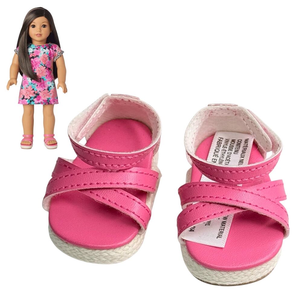 American Girl Meet Shoes Pink Platform Sandals Show Your Sweet Side Accessories
